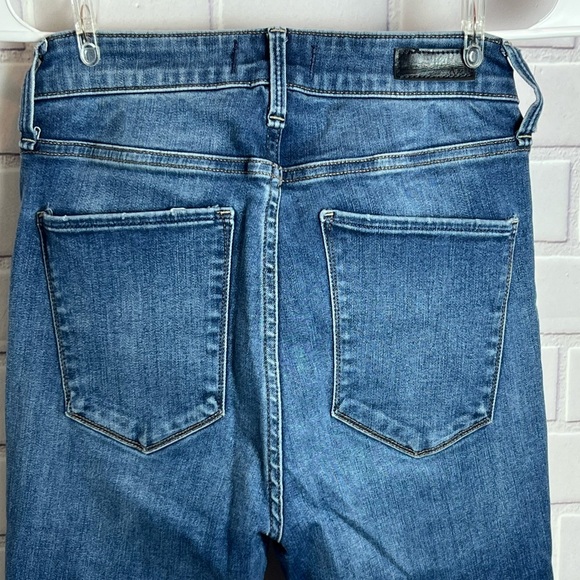 ABERCROMBIE & FITCH  Blue Distressed women’s high rise super skinny Jeans/sz 26 - Picture 10 of 11